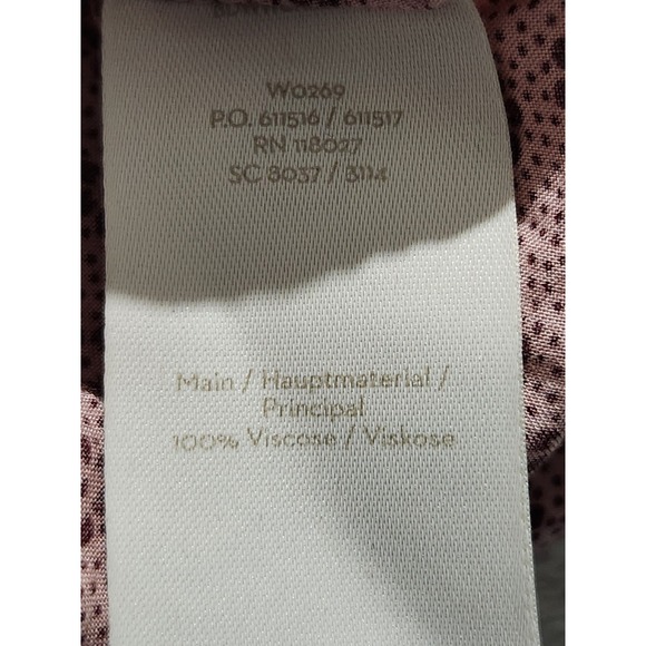 Boden Blouse Top Peasant Boho Ditsy Floral Ruffle Tassle-Tie Pink Size 18 V Neck - Picture 7 of 7